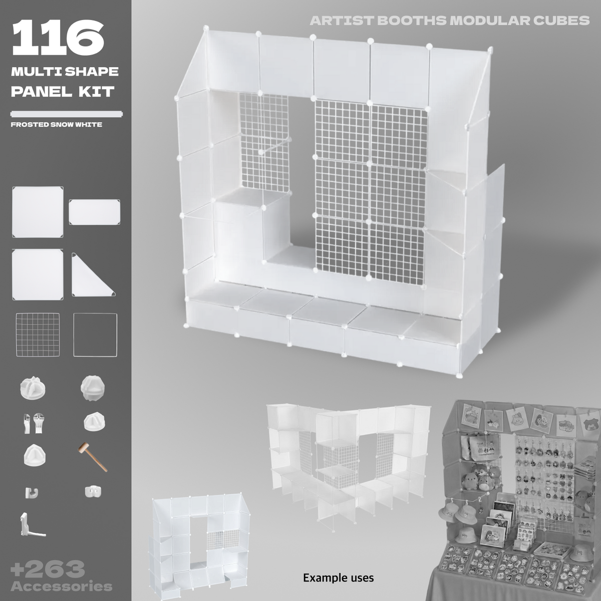 BOOF Extra Large - Modular Cube Artist Table Setup - Artistbooths