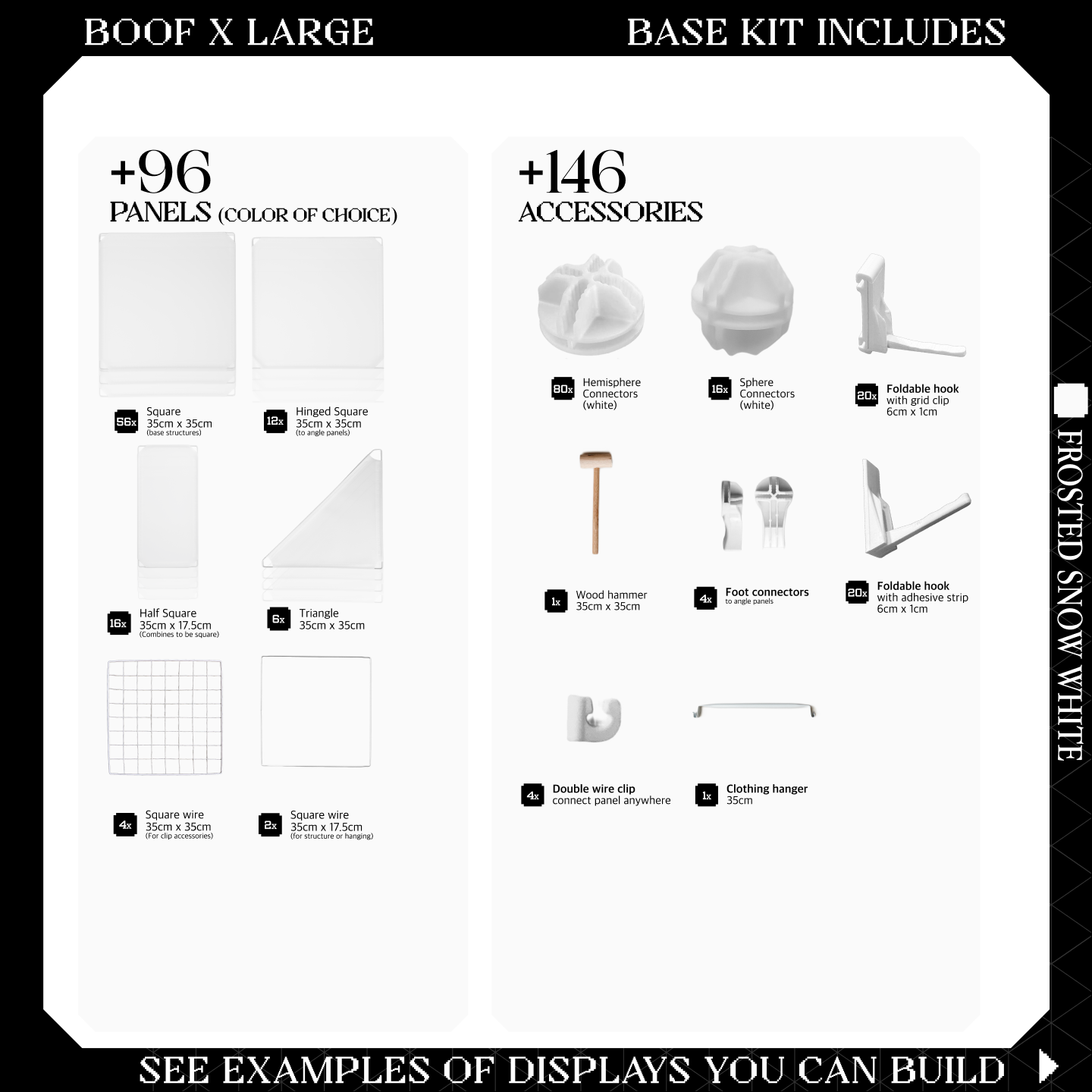 BOOF Extra Large - Modular Cube Artist Table Setup KIt
