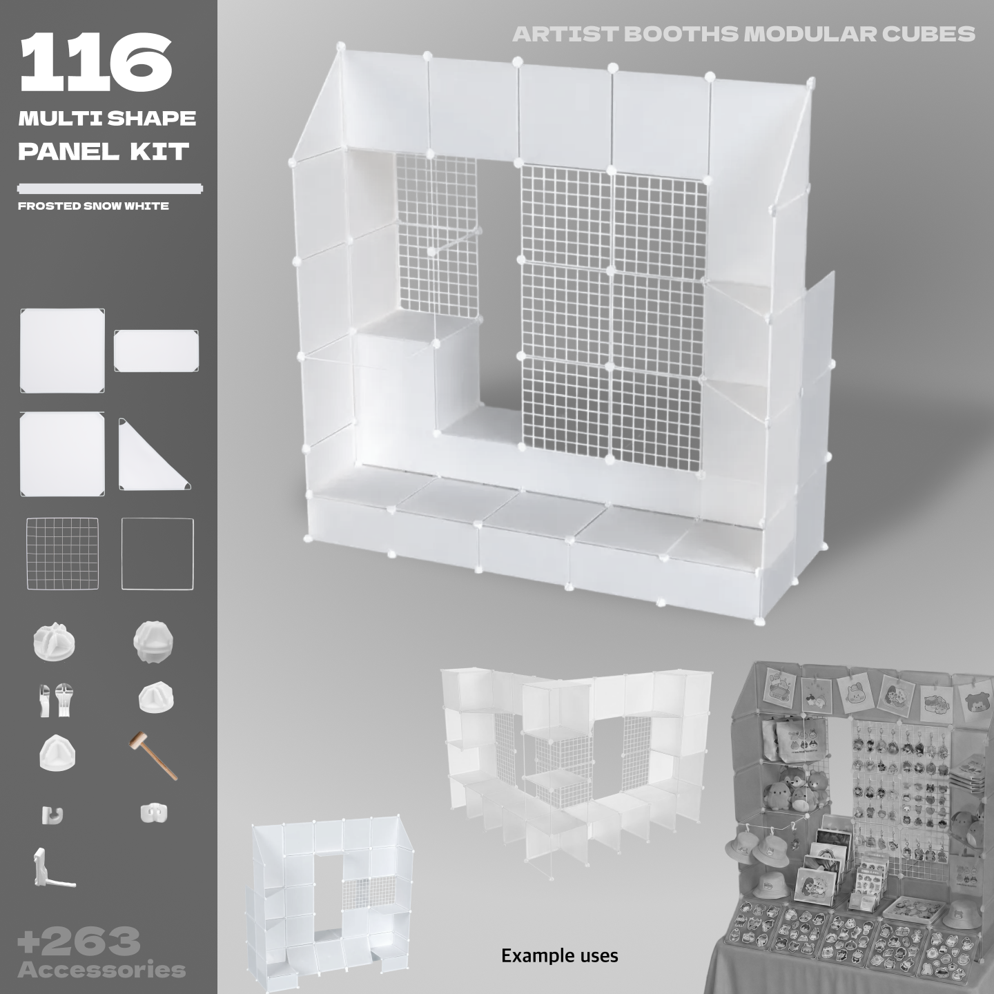 BOOF Extra Large - Modular Cube Artist Table Setup - Artistbooths