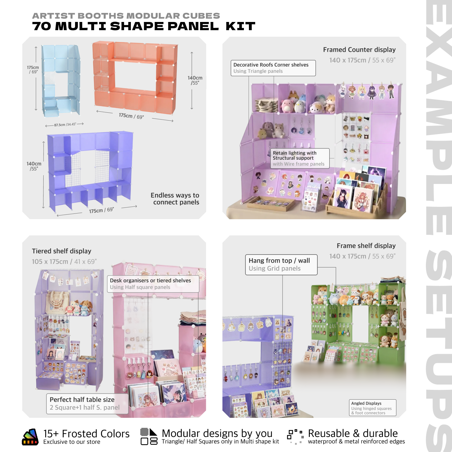 BOOF Large  - Modular Cube Artist Table Setup Kit - Artistbooths