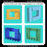 BOOF Large - Modular Cube Artist Table Setup