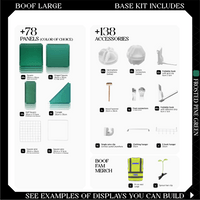 BOOF Large - Modular Cube Artist Table Setup