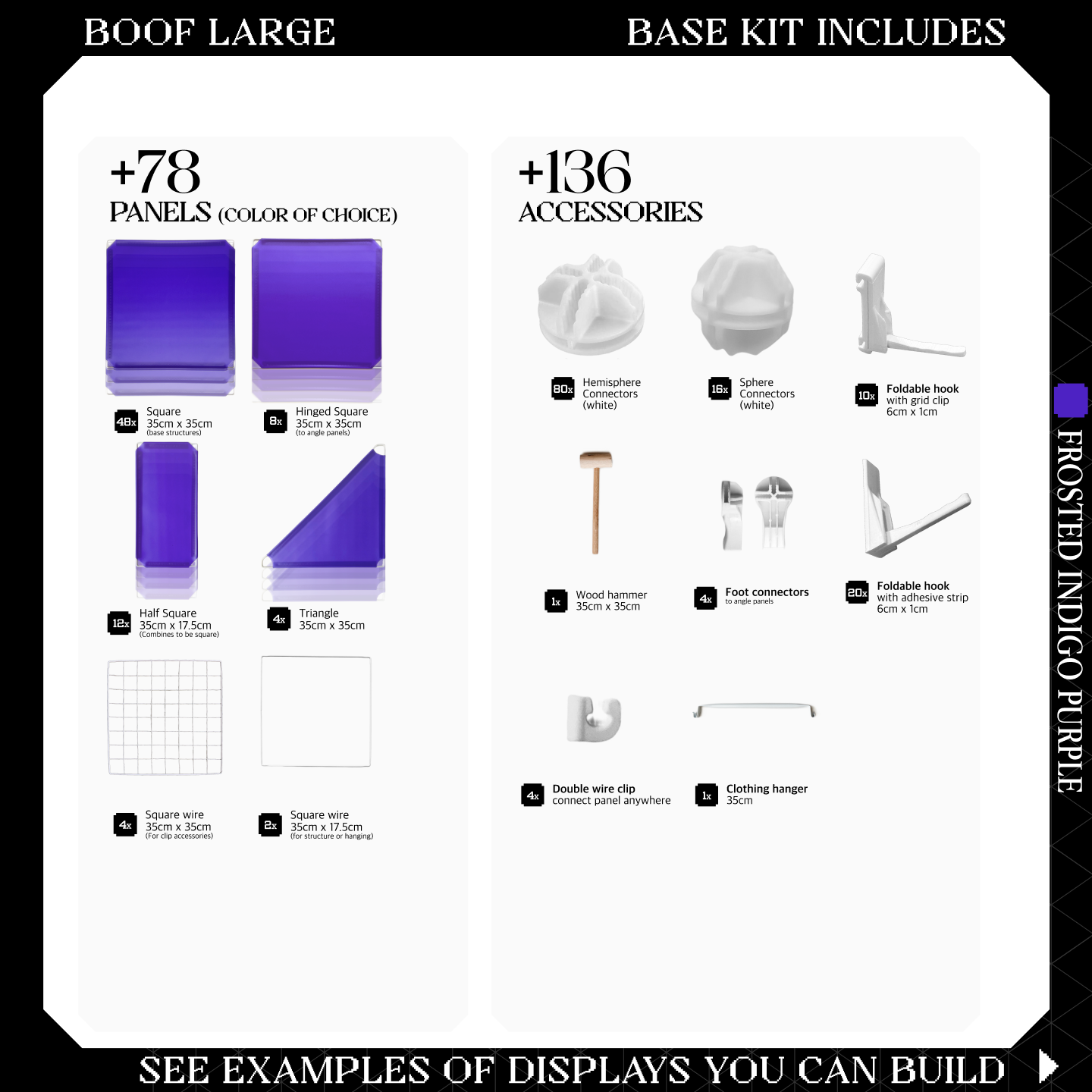 BOOF Large - Modular Cube Artist Table Setup Kit