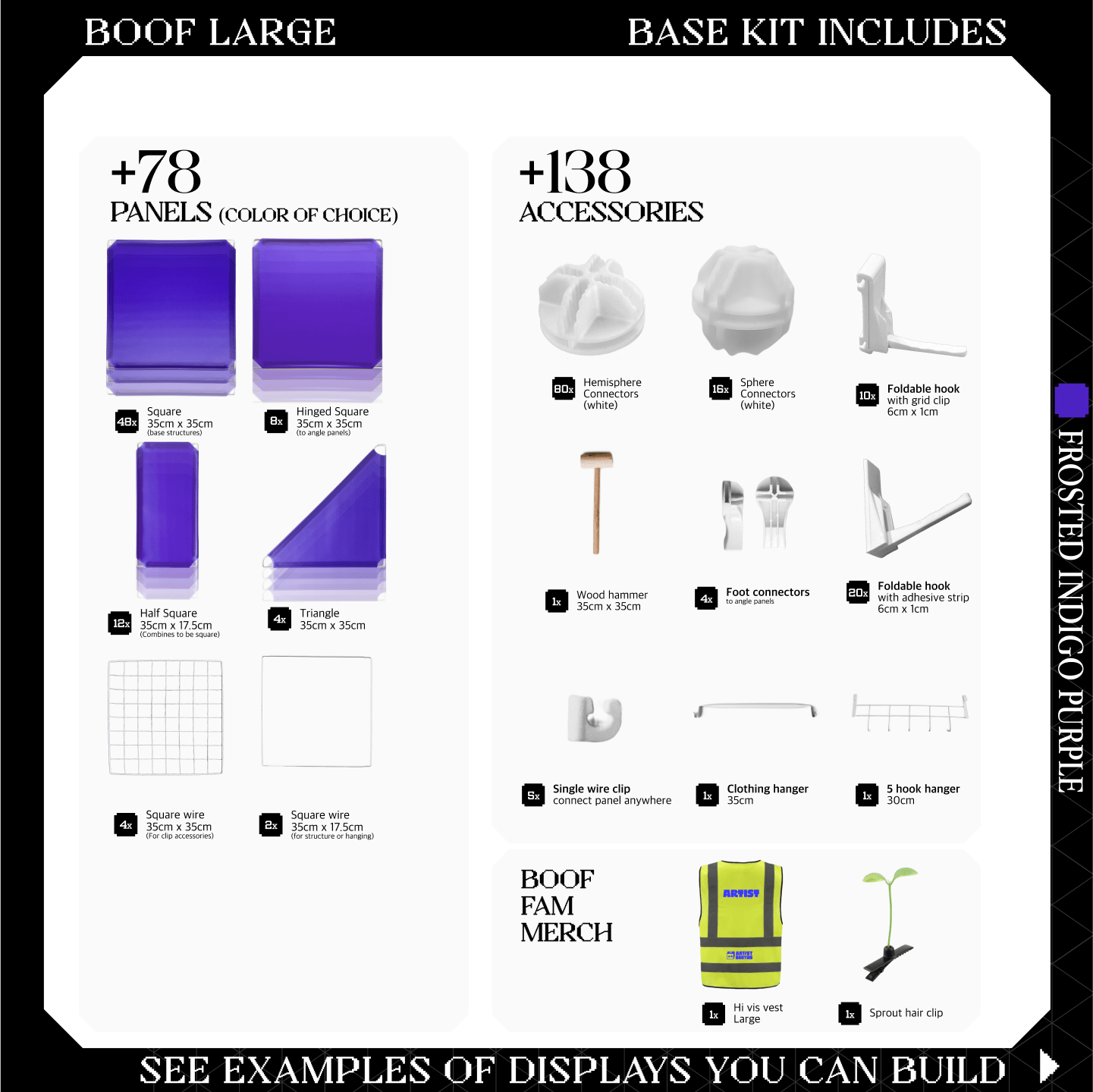 BOOF Large - Modular Cube Artist Table Setup