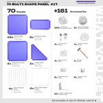 BOOF Large  - Modular Cube Artist Table Setup Kit - Artistbooths