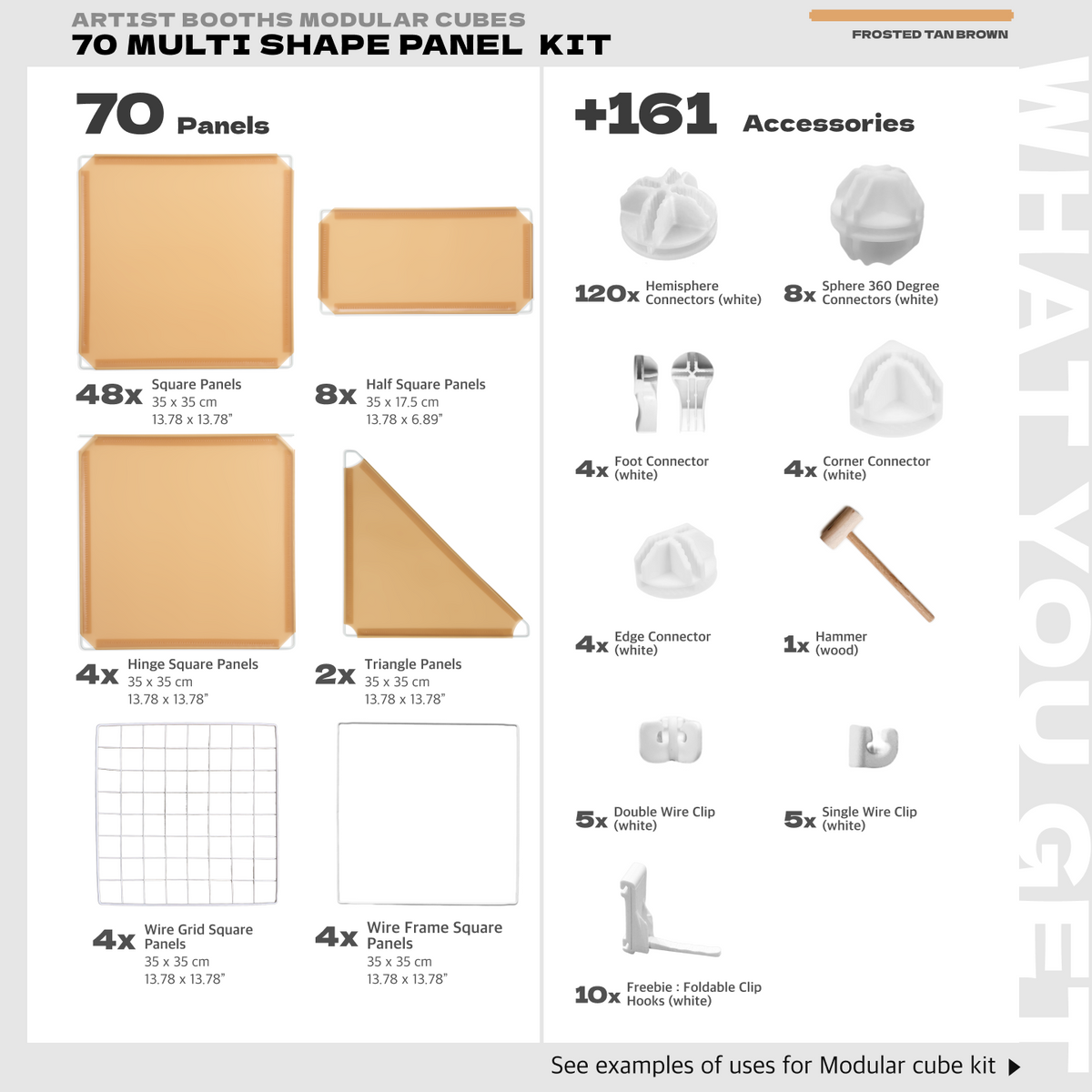 BOOF Large  - Modular Cube Artist Table Setup Kit - Artistbooths