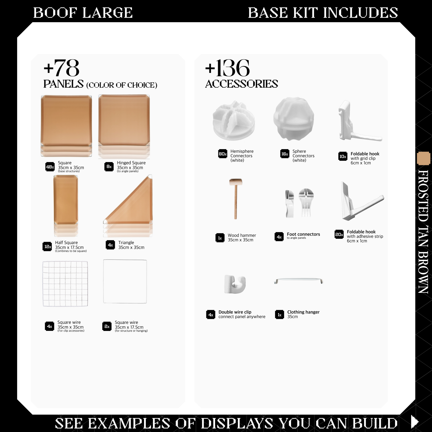 BOOF Large - Modular Cube Artist Table Setup Kit