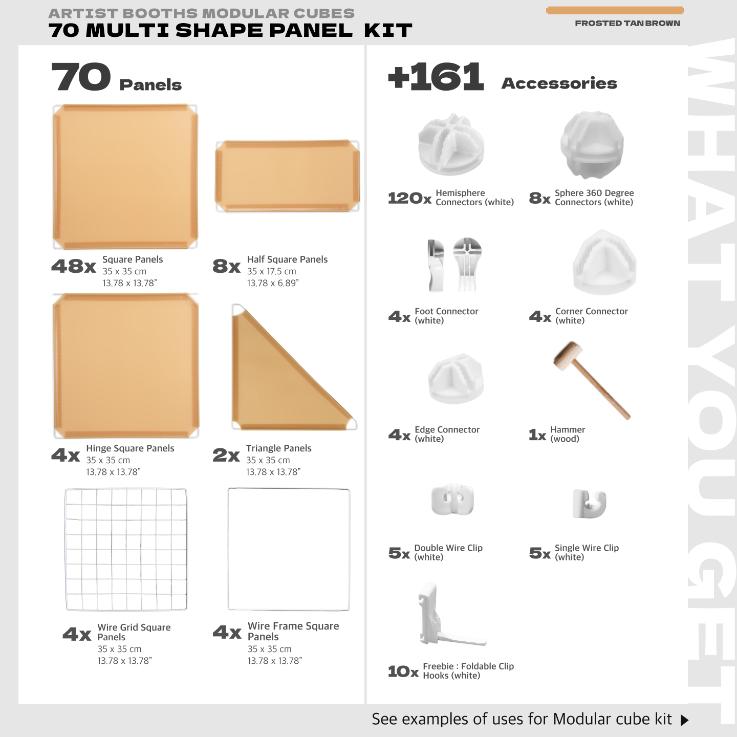 BOOF Large  - Modular Cube Artist Table Setup Kit - Artistbooths