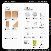 BOOF Large - Modular Cube Artist Table Setup