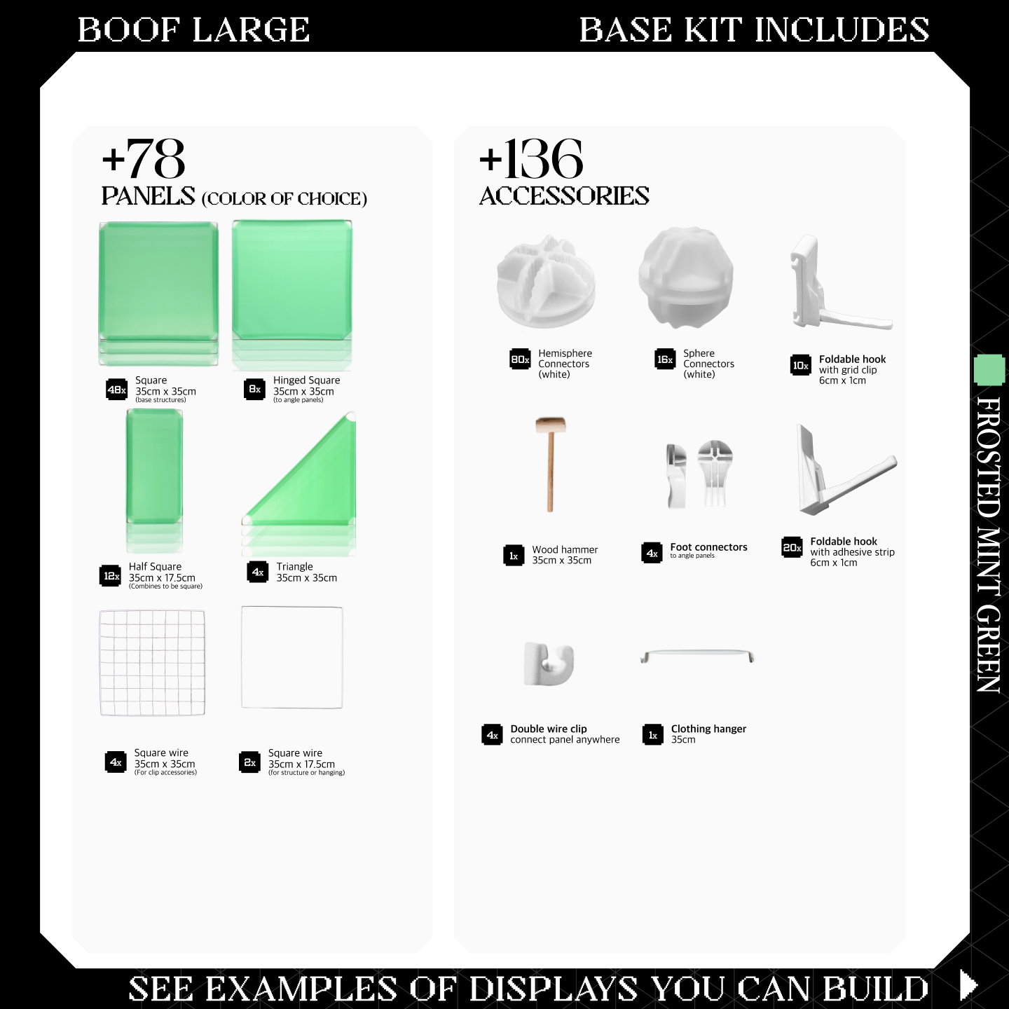 BOOF Large - Modular Cube Artist Table Setup Kit