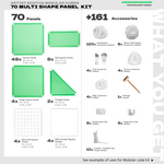 BOOF Large  - Modular Cube Artist Table Setup Kit - Artistbooths