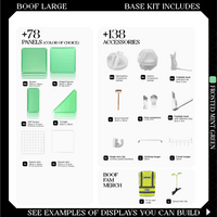BOOF Large - Modular Cube Artist Table Setup