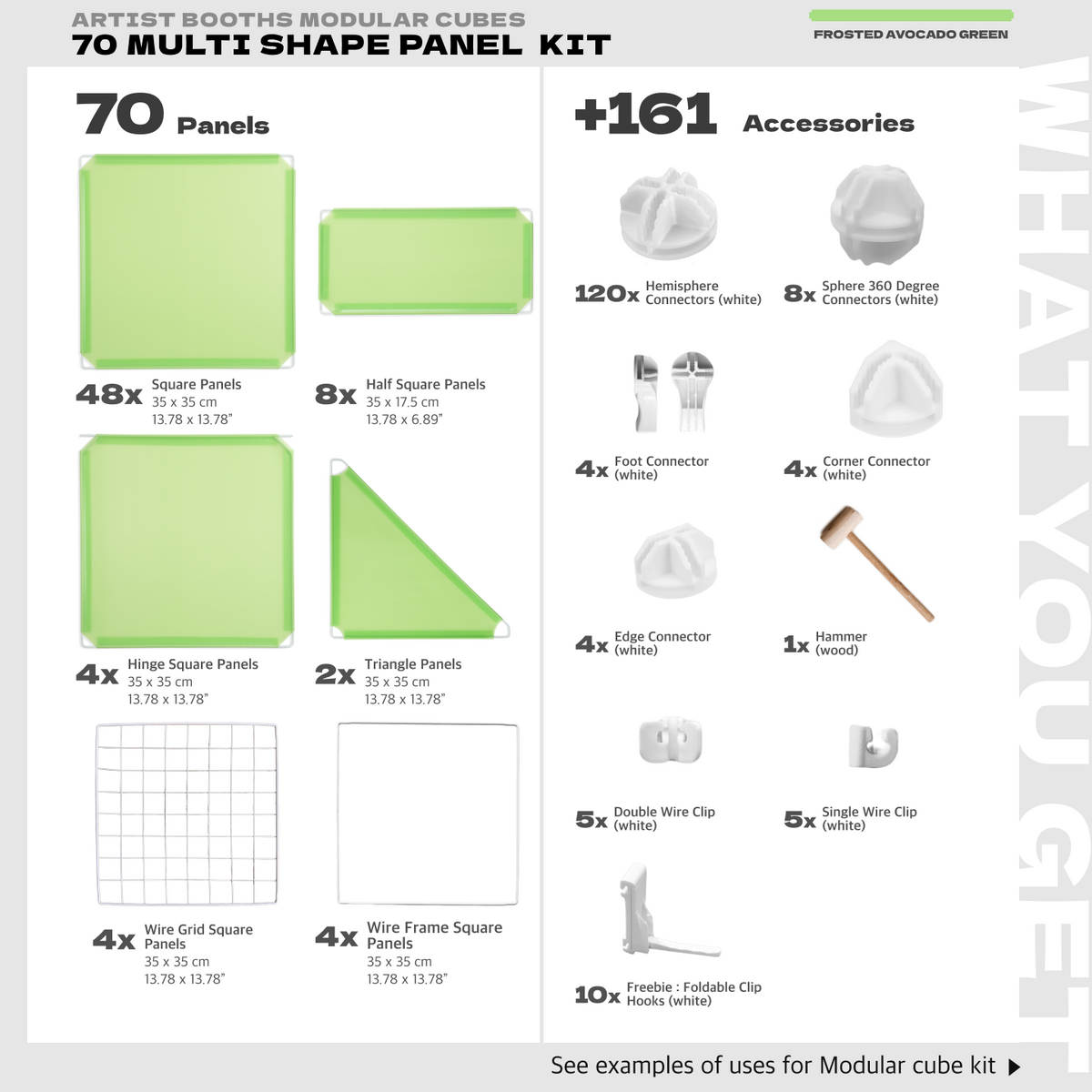 BOOF Large  - Modular Cube Artist Table Setup Kit - Artistbooths