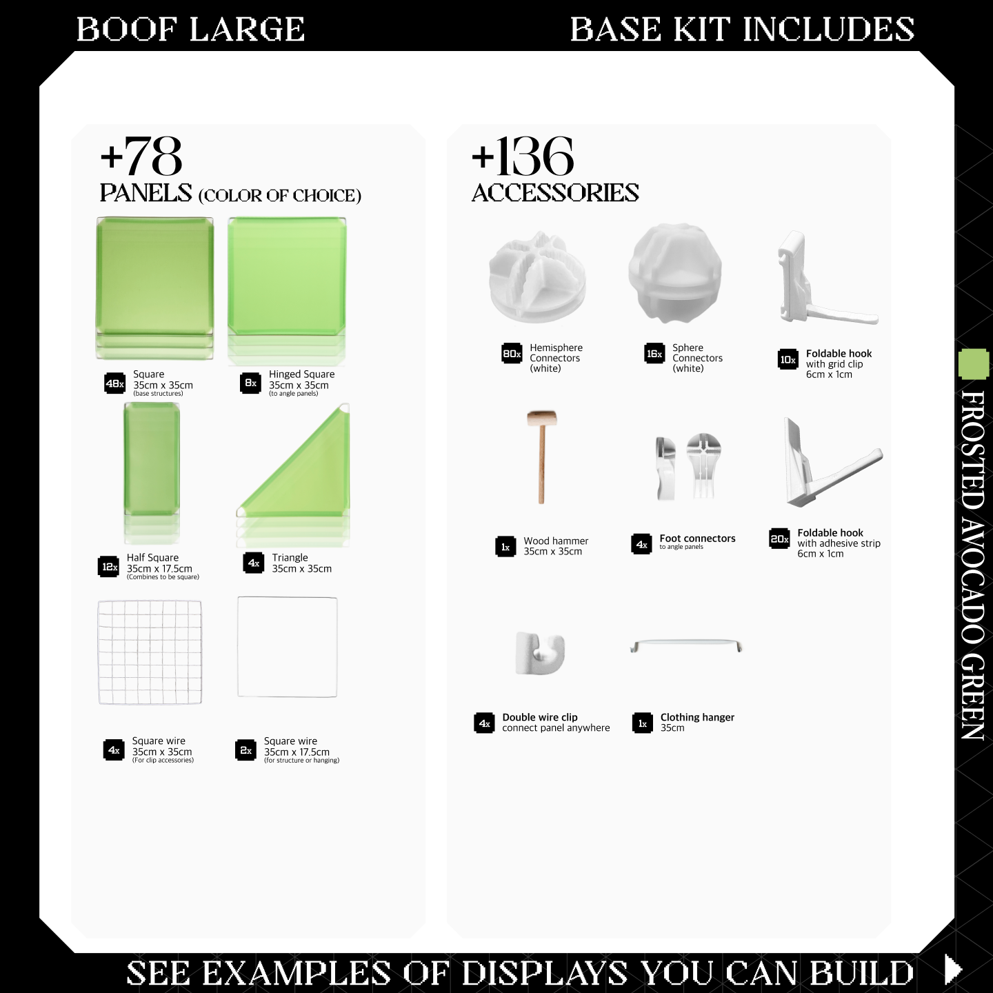 BOOF Large - Modular Cube Artist Table Setup Kit