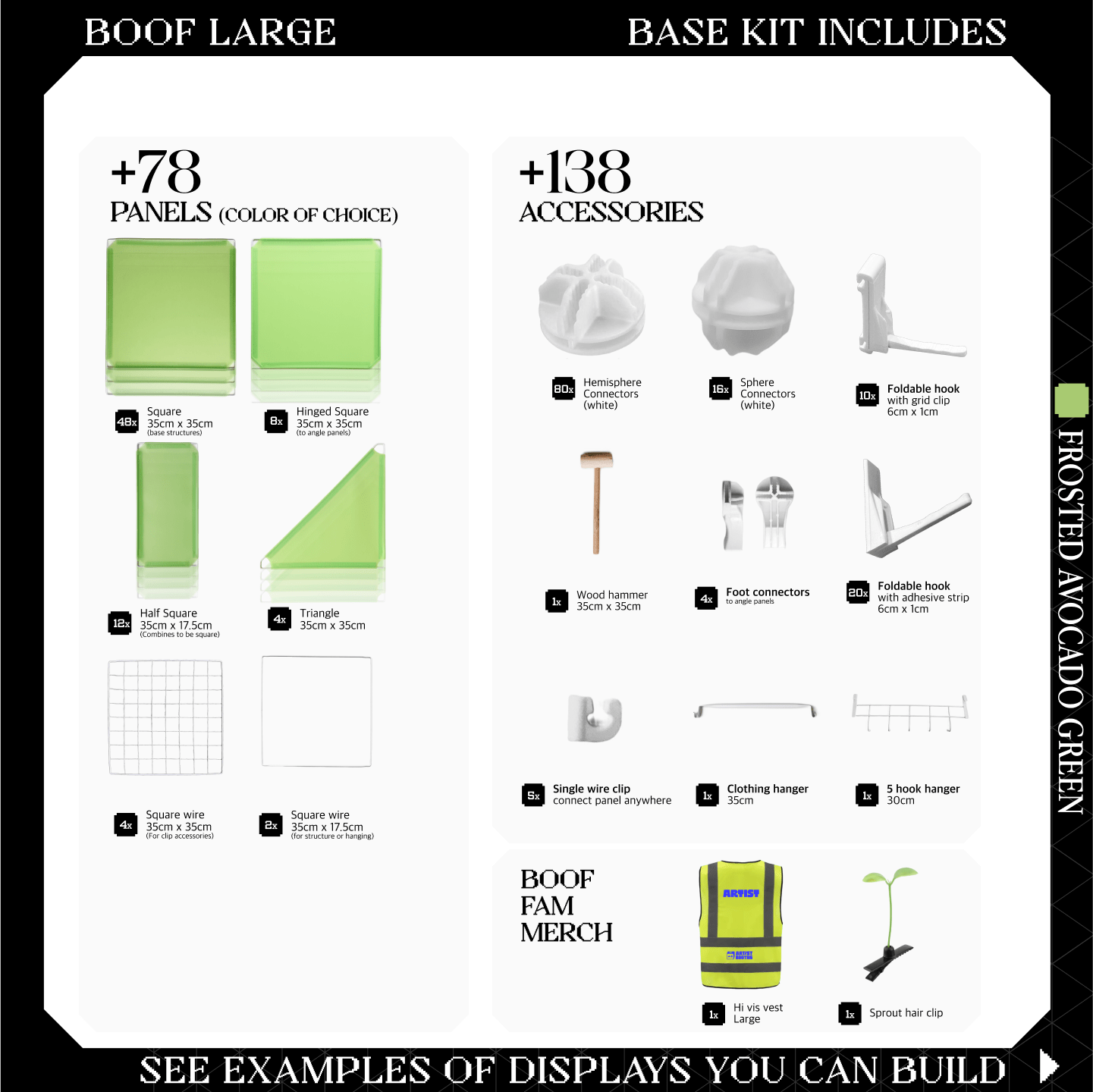 BOOF Large - Modular Cube Artist Table Setup