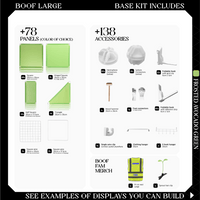 BOOF Large - Modular Cube Artist Table Setup