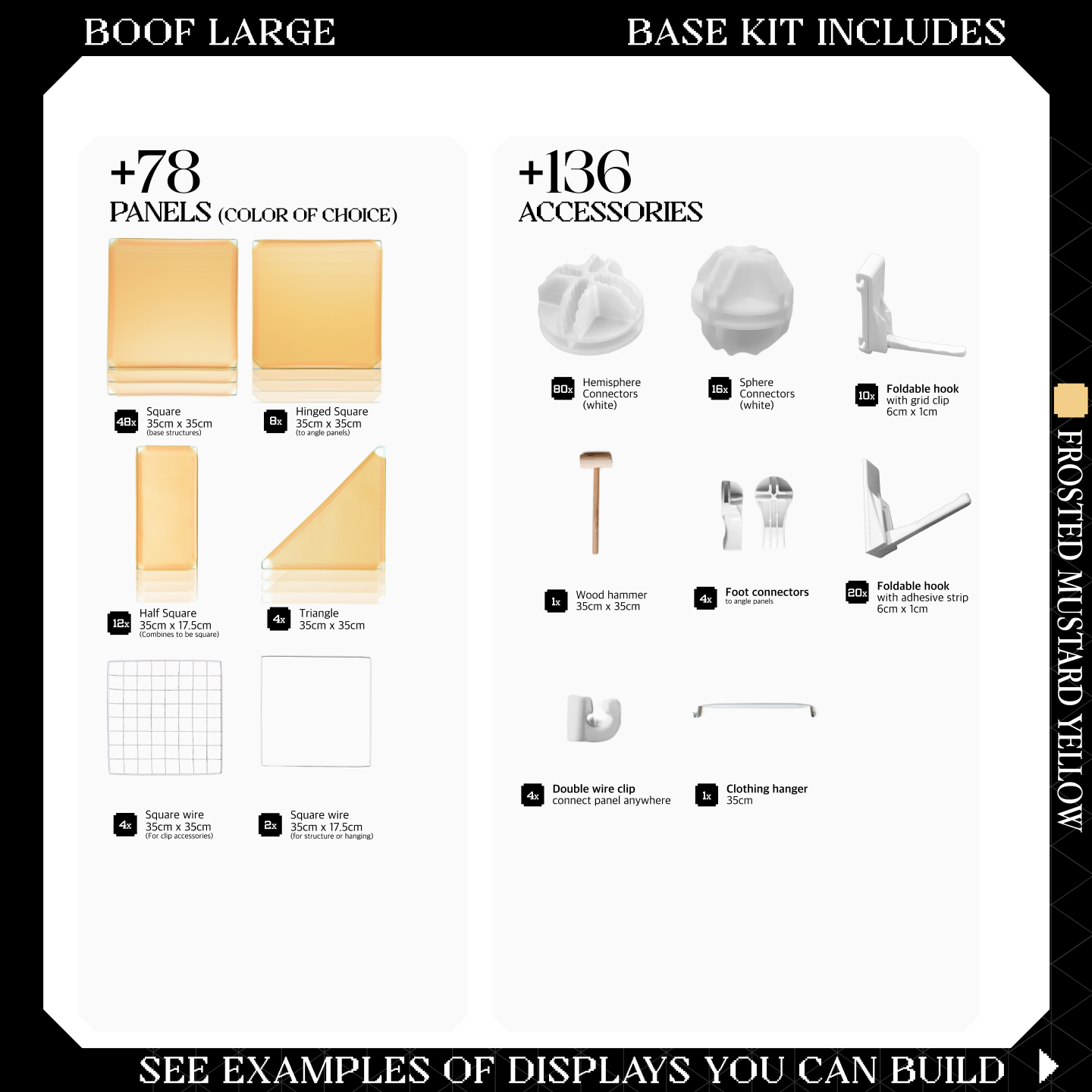 BOOF Large - Modular Cube Artist Table Setup Kit