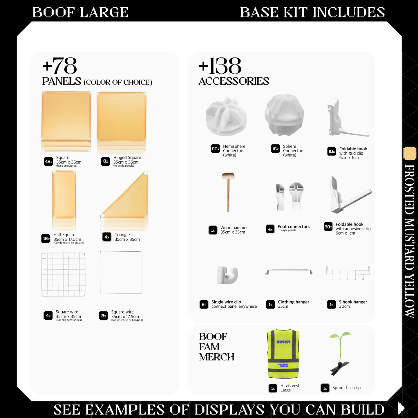 BOOF Large - Modular Cube Artist Table Setup