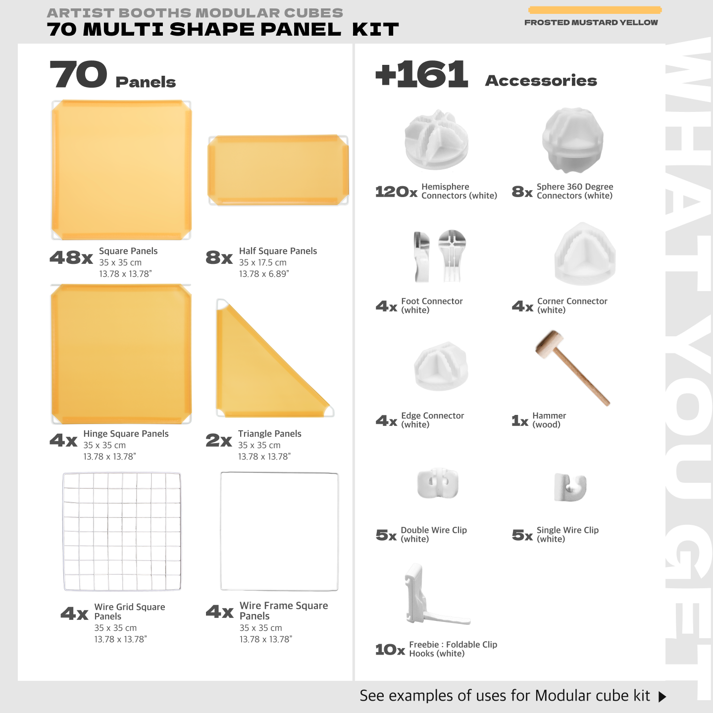 BOOF Large  - Modular Cube Artist Table Setup Kit - Artistbooths