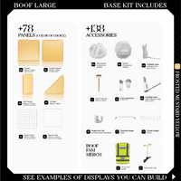 BOOF Large - Modular Cube Artist Table Setup