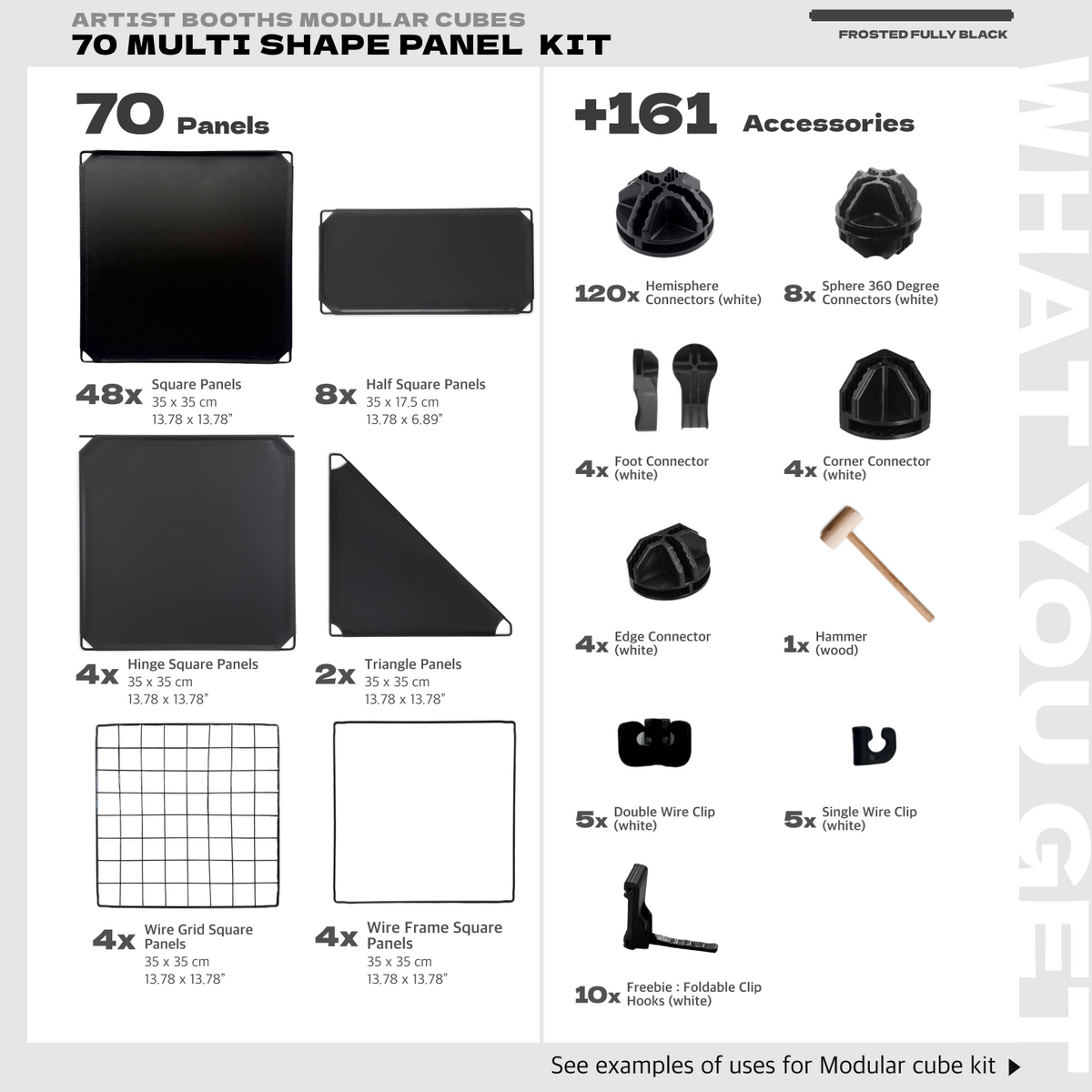 BOOF Large  - Modular Cube Artist Table Setup Kit - Artistbooths
