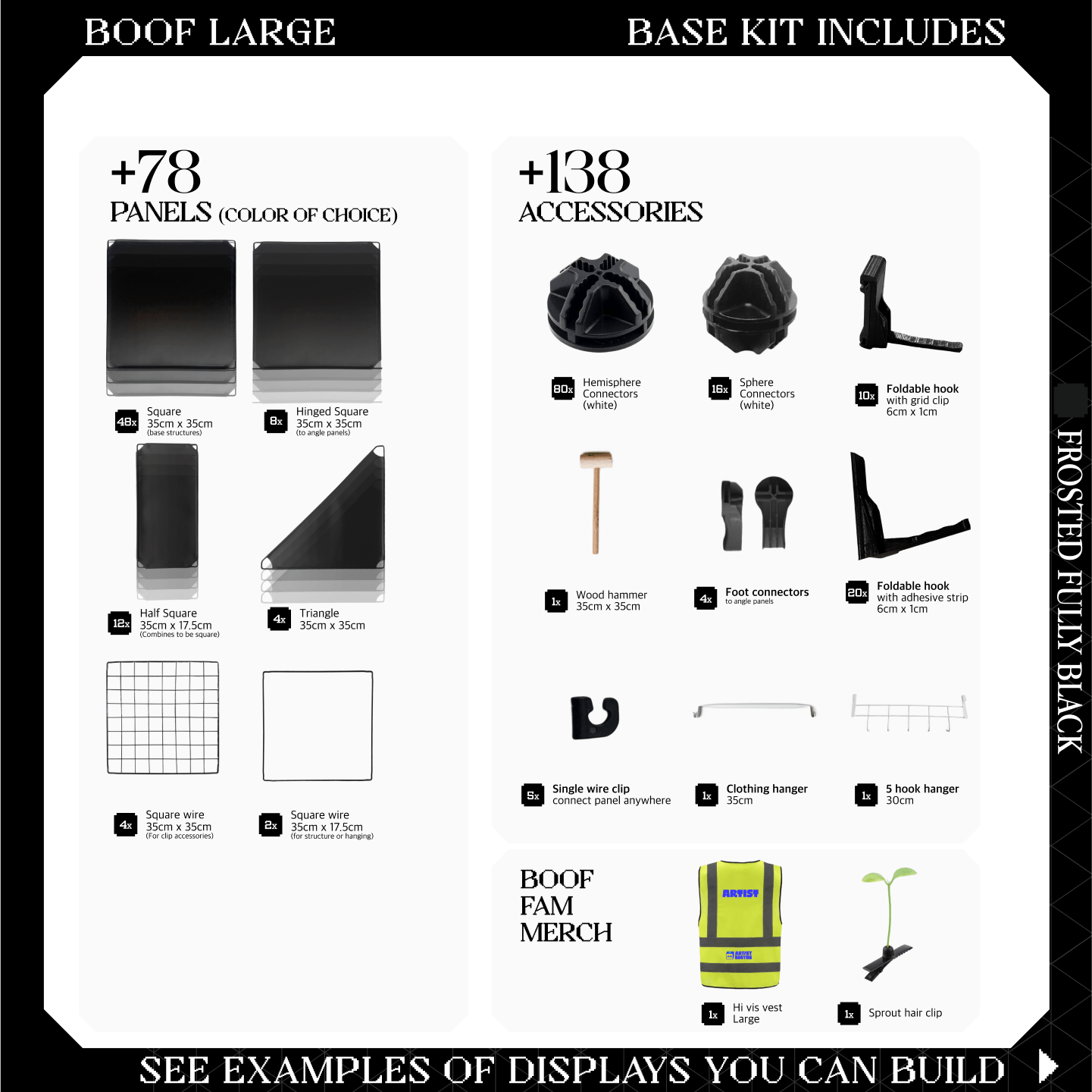 BOOF Large - Modular Cube Artist Table Setup