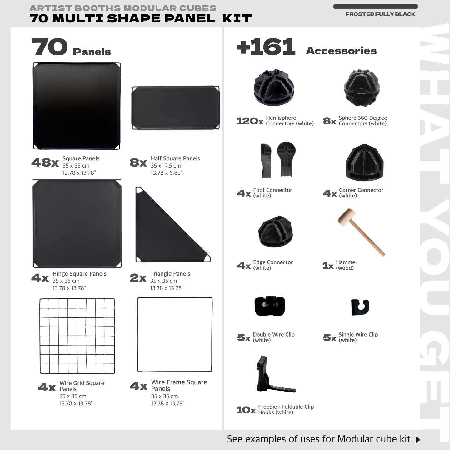 BOOF Large  - Modular Cube Artist Table Setup Kit - Artistbooths