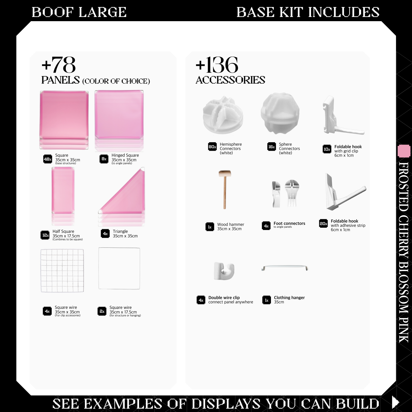 BOOF Large - Modular Cube Artist Table Setup Kit