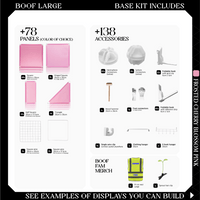 BOOF Large - Modular Cube Artist Table Setup