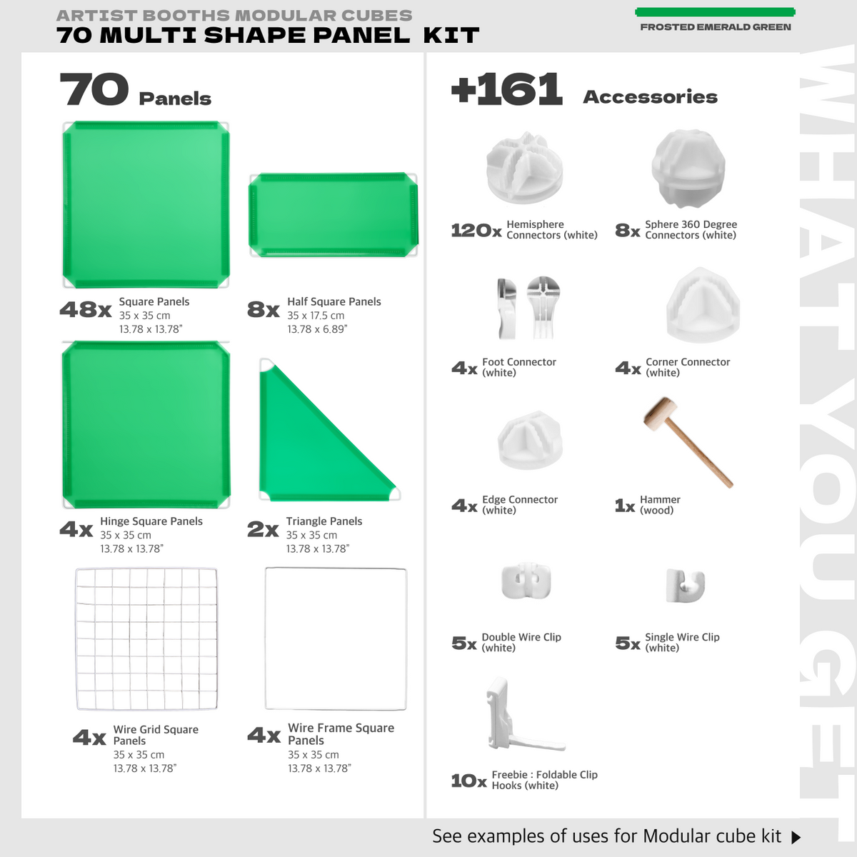 BOOF Large  - Modular Cube Artist Table Setup Kit - Artistbooths