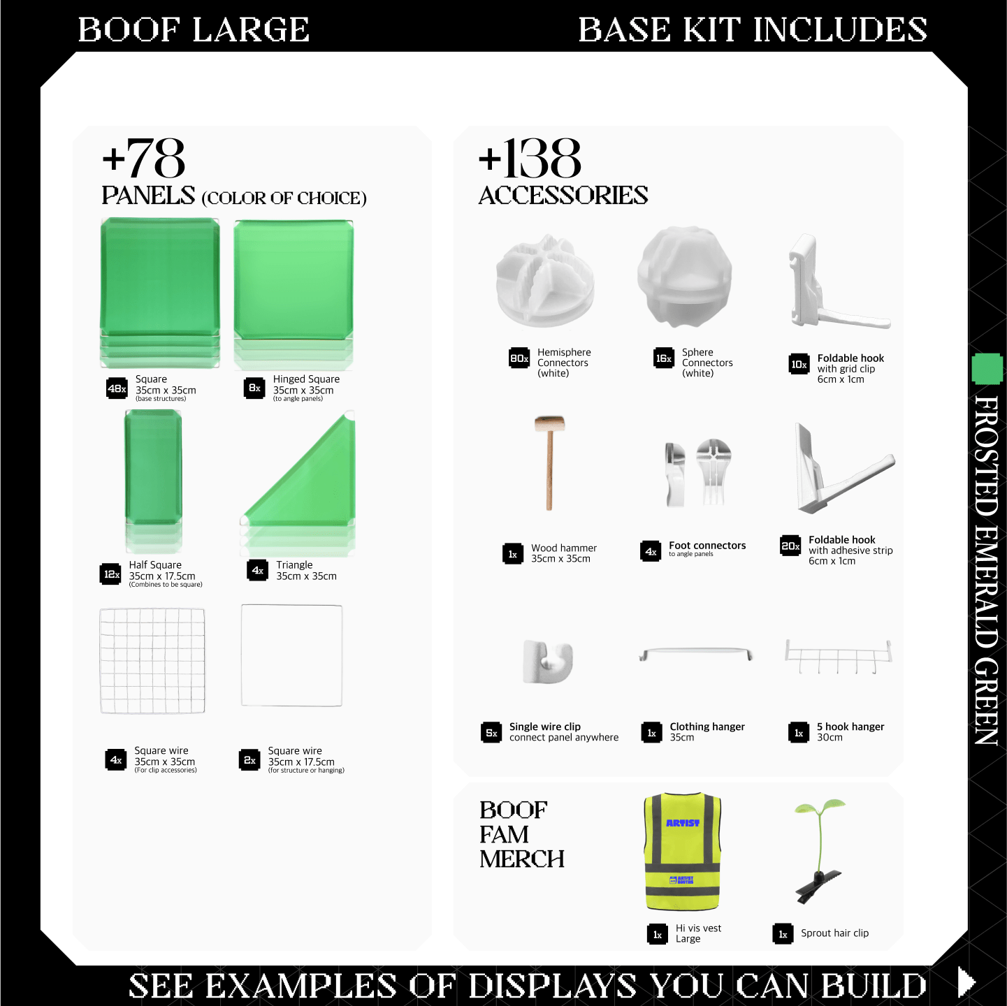 BOOF Large - Modular Cube Artist Table Setup