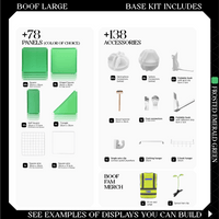BOOF Large - Modular Cube Artist Table Setup
