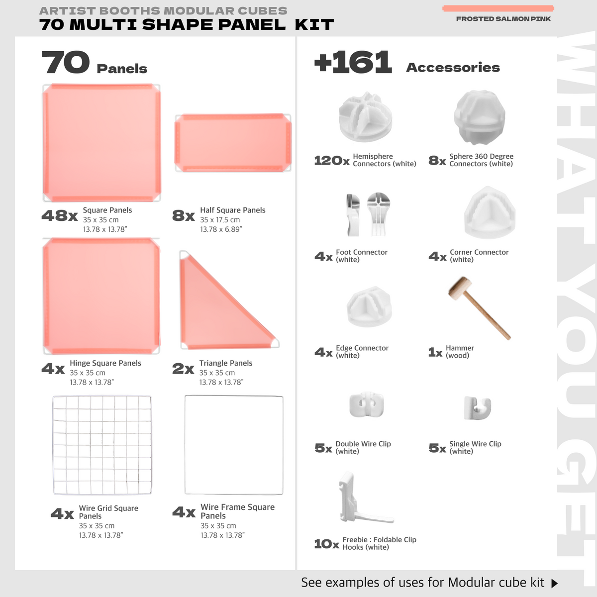 BOOF Large  - Modular Cube Artist Table Setup Kit - Artistbooths