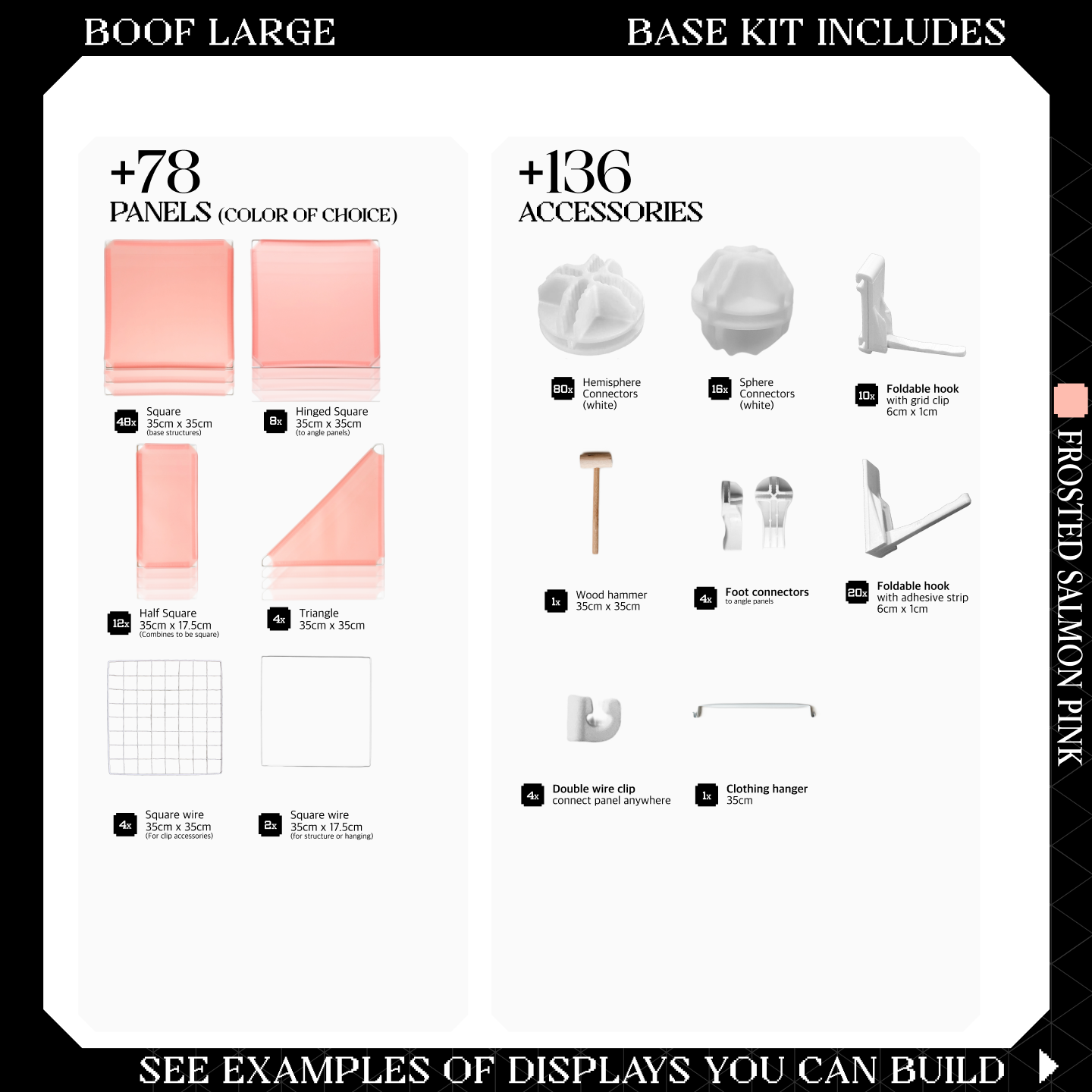 BOOF Large - Modular Cube Artist Table Setup Kit