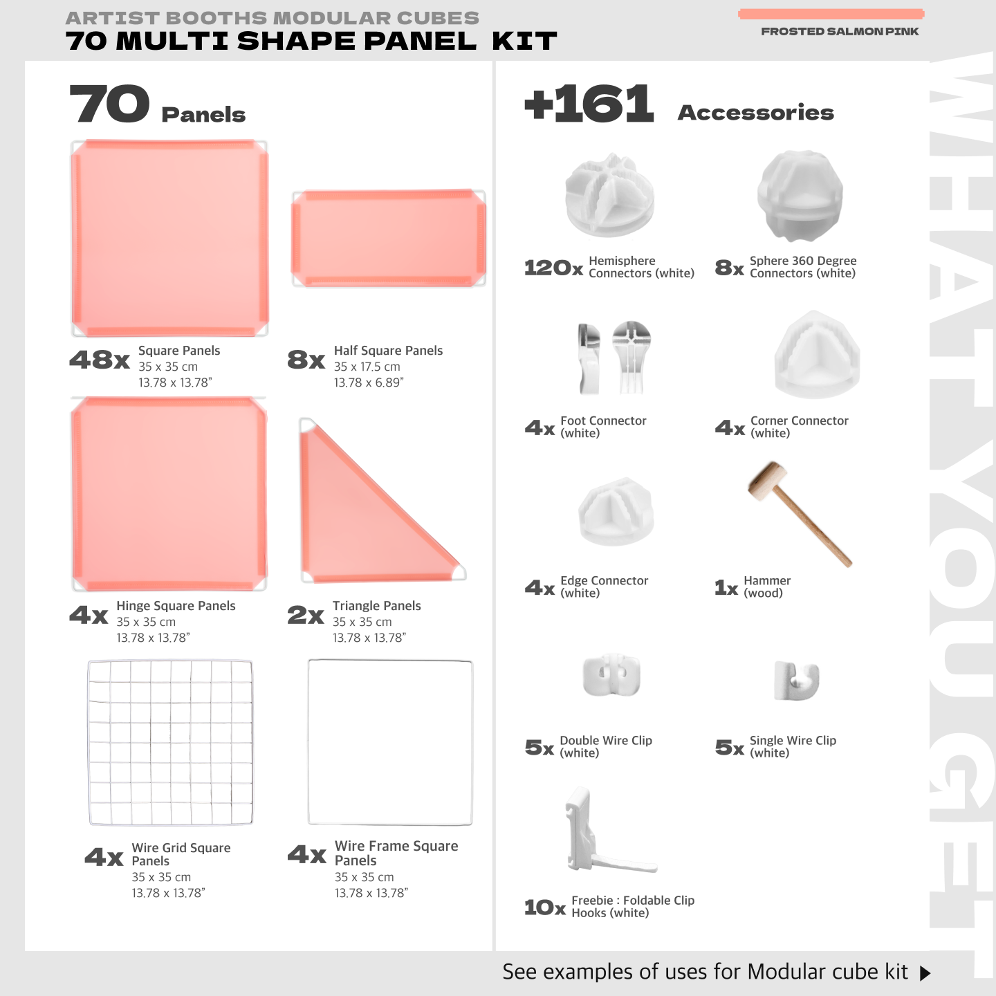 BOOF Large  - Modular Cube Artist Table Setup Kit - Artistbooths