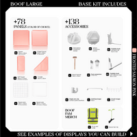 BOOF Large - Modular Cube Artist Table Setup