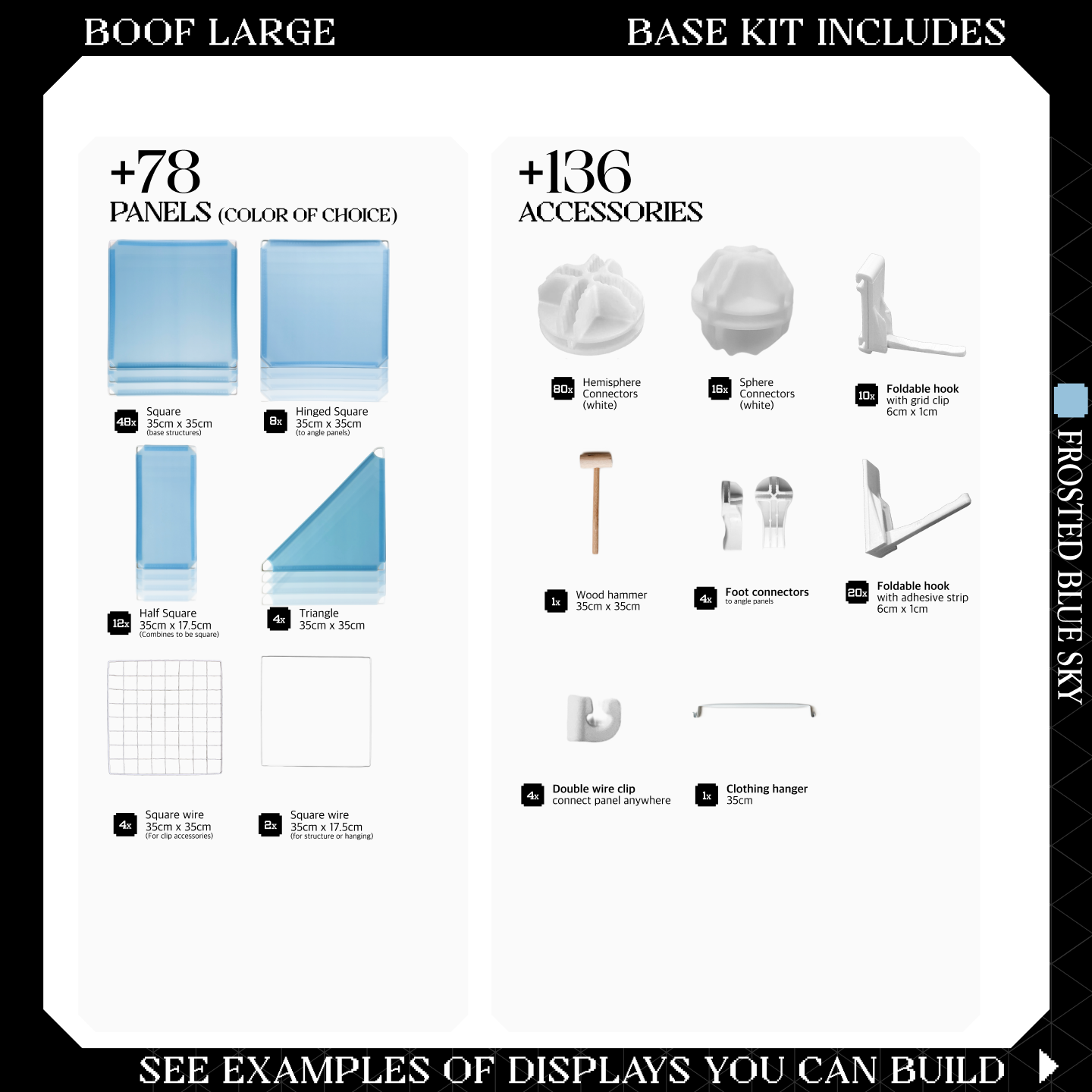 BOOF Large - Modular Cube Artist Table Setup Kit