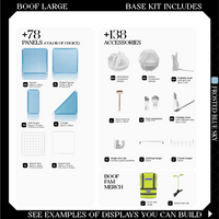 BOOF Large - Modular Cube Artist Table Setup