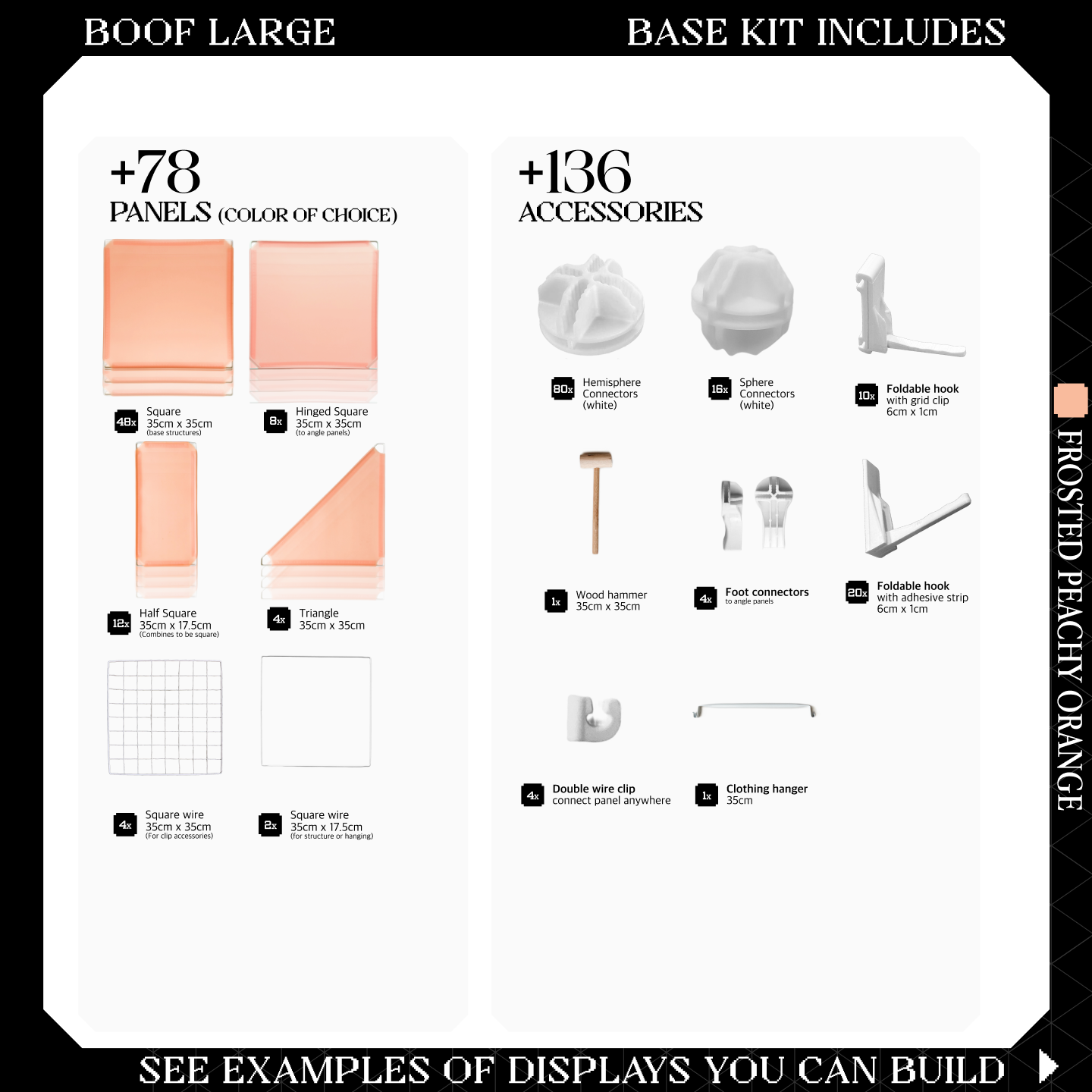 BOOF Large - Modular Cube Artist Table Setup Kit