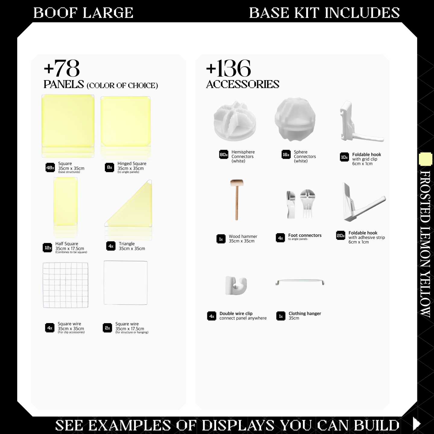 BOOF Large - Modular Cube Artist Table Setup Kit
