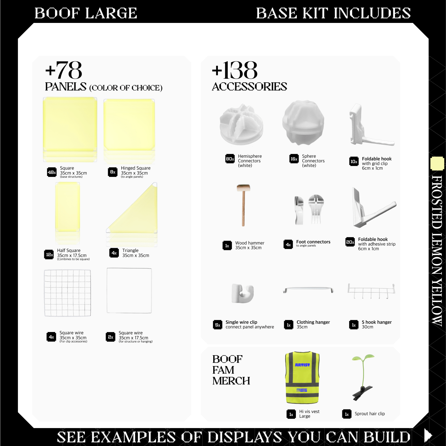 BOOF Large - Modular Cube Artist Table Setup