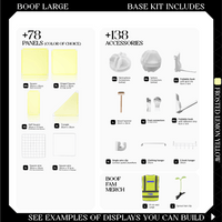 BOOF Large - Modular Cube Artist Table Setup