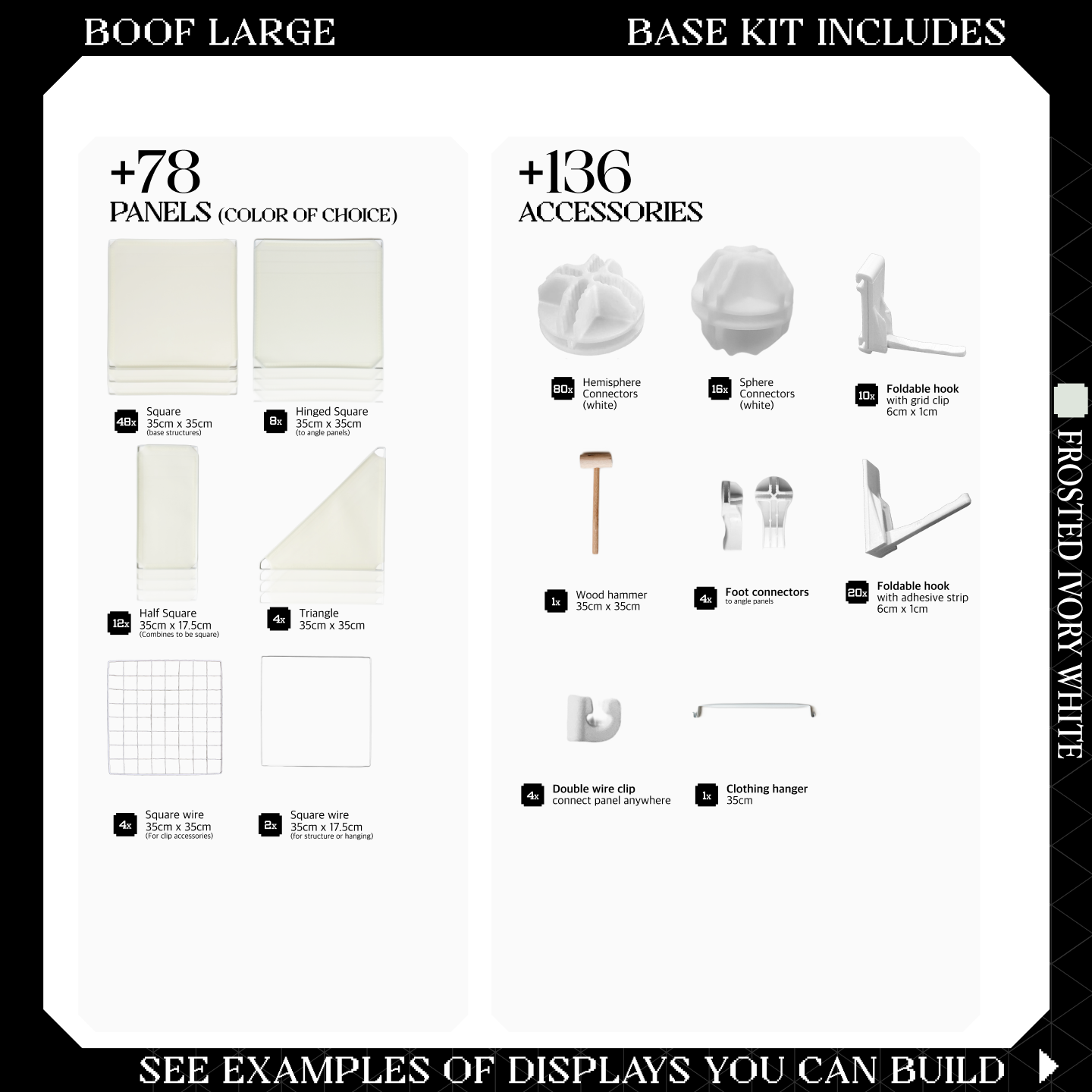 BOOF Large - Modular Cube Artist Table Setup Kit