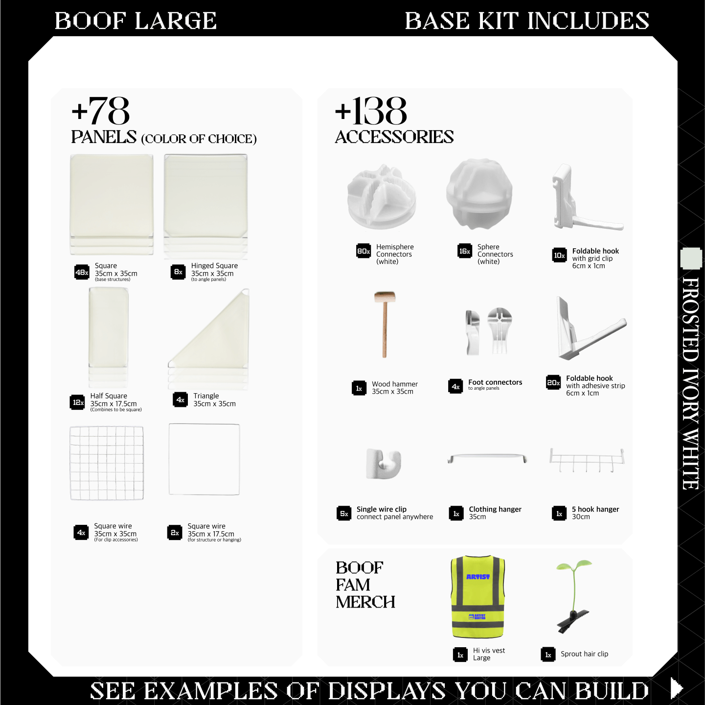 BOOF Large - Modular Cube Artist Table Setup