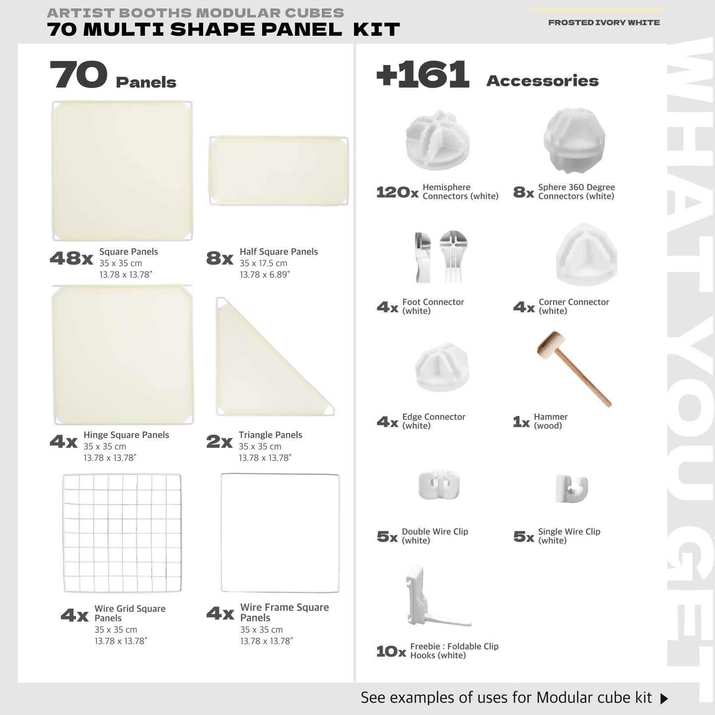 BOOF Large  - Modular Cube Artist Table Setup Kit - Artistbooths
