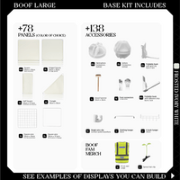 BOOF Large - Modular Cube Artist Table Setup