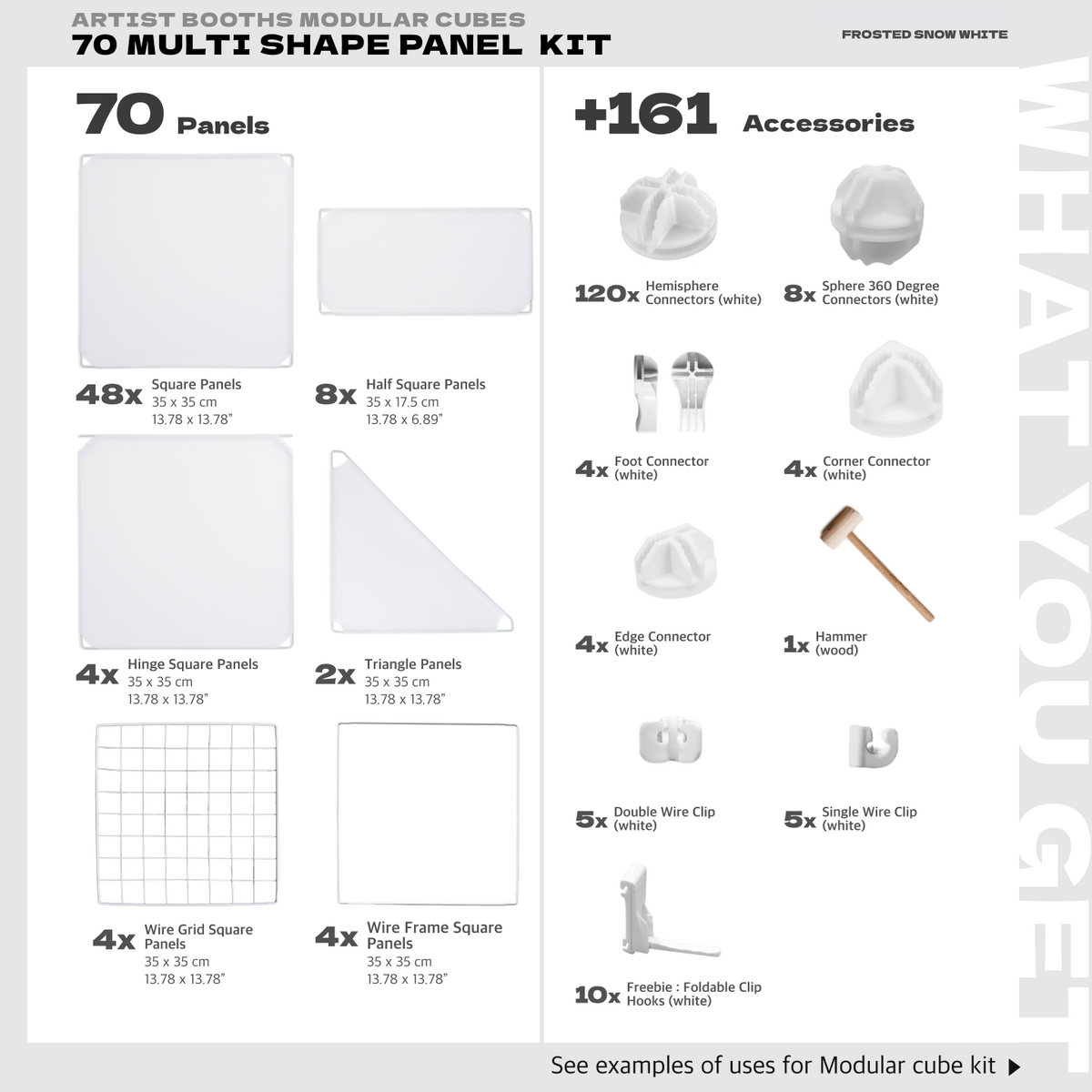 BOOF Large  - Modular Cube Artist Table Setup Kit - Artistbooths
