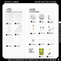 BOOF Large - Modular Cube Artist Table Setup