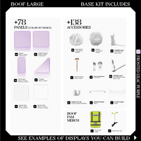 BOOF Large - Modular Cube Artist Table Setup