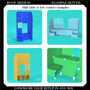 BOOF Medium - Modular Cube Artist Table Setup
